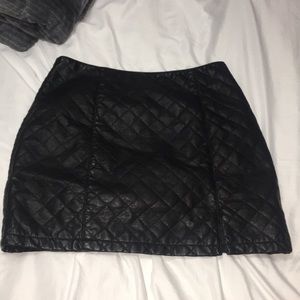 Leather skirt